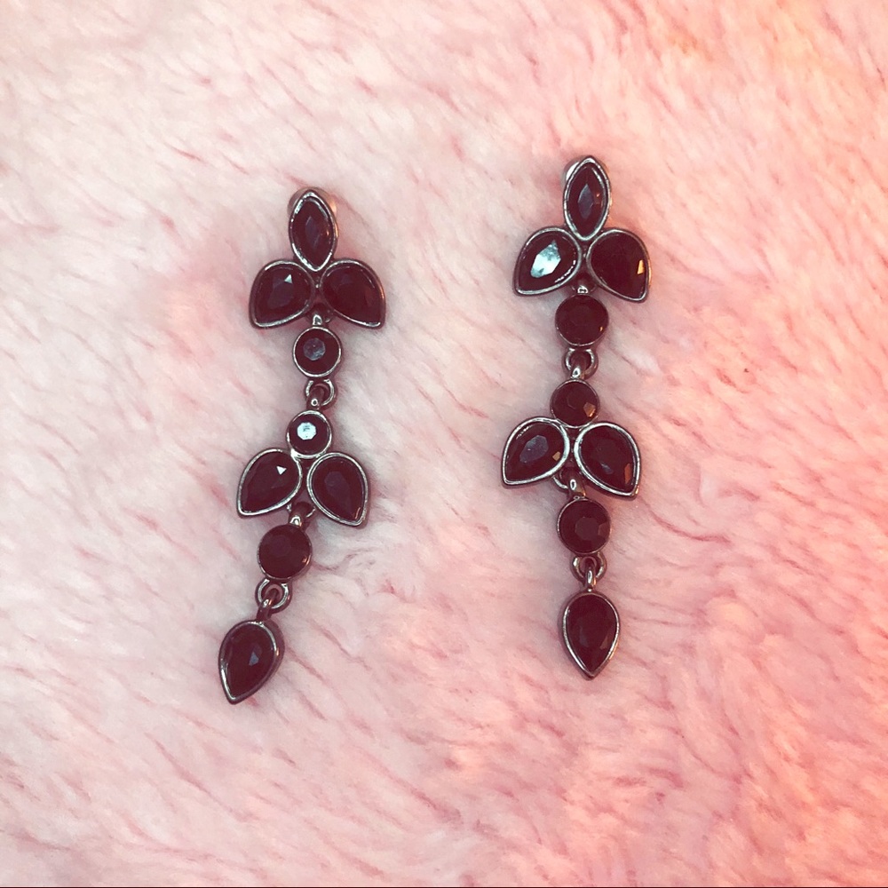 - Black and silver chandelier earring (NWOT)